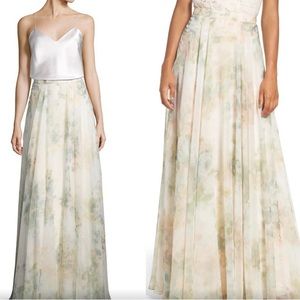 Jenny yoo floral cottagecore maxi skirt